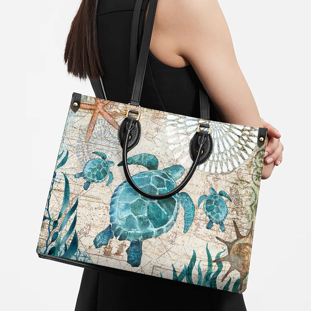 Turtle Pu Leather Bag, Gift Ideas For Turtle Lovers, Women's Pu Leather Bag - Image 4
