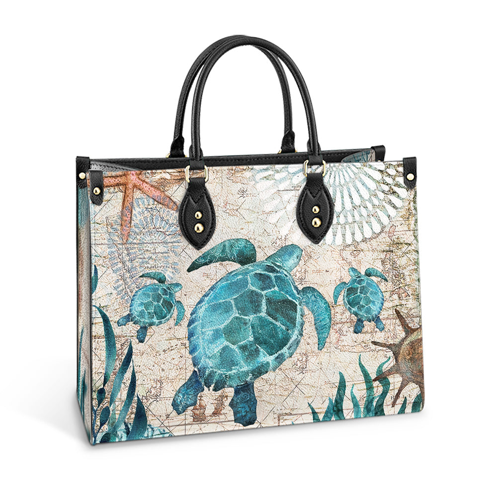 Turtle Pu Leather Bag, Gift Ideas For Turtle Lovers, Women's Pu Leather Bag - Image 3