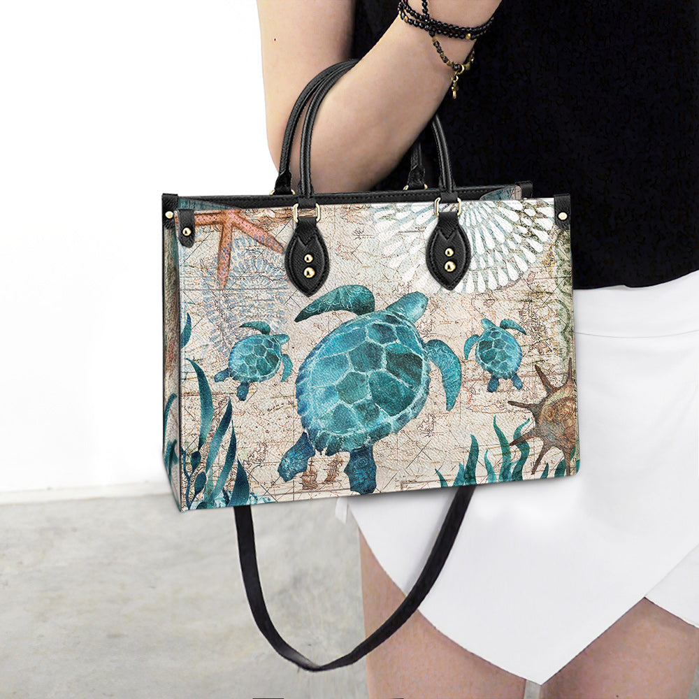 Turtle Pu Leather Bag, Gift Ideas For Turtle Lovers, Women's Pu Leather Bag - Image 5