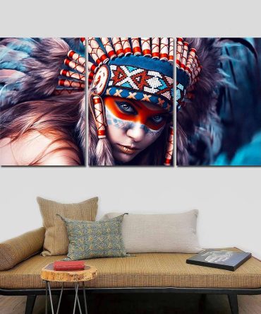 Panel Canvas Wall Art Canvas Native Indian Girl