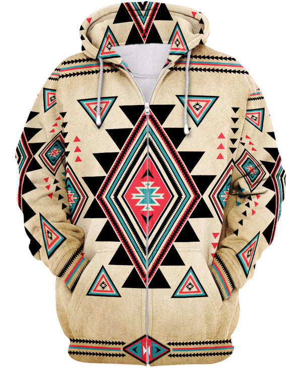3D Ancient Pattern Hoodie For Sale - Image 2