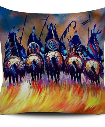 Warriors Native American Pillow Covers