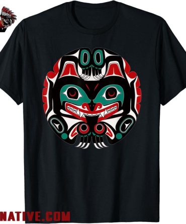 Alaska Native American Art Tlingit Eagle Tribal Bear Clan T Shirt