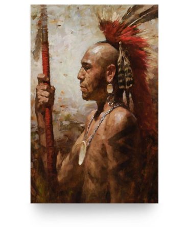 Abstract Native indian Feathered