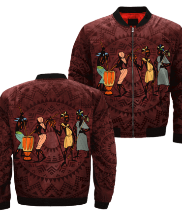 Africans Tribe Native Americans In The US African Women Work Bomber Jacket