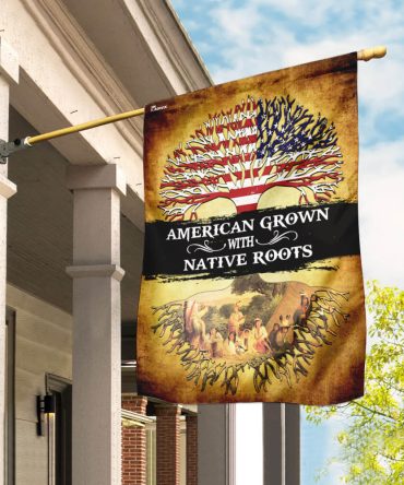 American Grown With Native Roots Flag