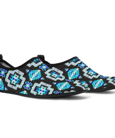 Pattern Blue Neon Native Aqua Shoes