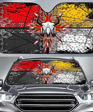 Bison Arrow Native American Design Auto Sun Shades