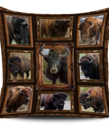 Bison Buffaloes Native American Pillow Covers