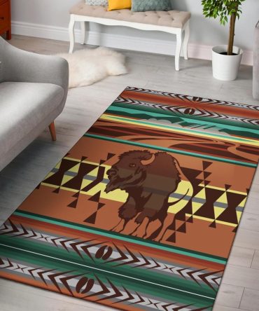 Bison Native American Symbol Area Rug no link