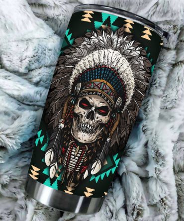 Black Skull Tumbler
