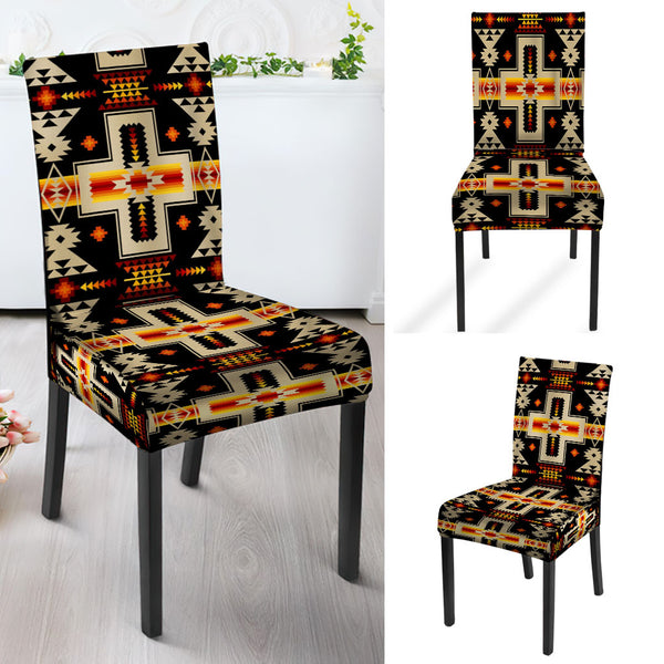 Black Tribe Design Native American Tablecloth - Image 2