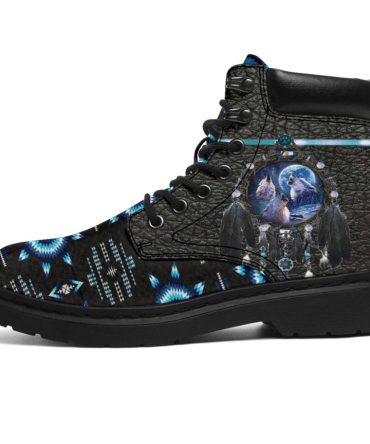 Blue Dream Catcher Wolf All Season Boots