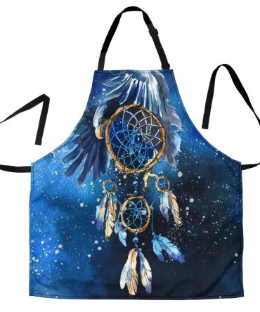 Blue Galaxy Dreamcatcher Native American Apron