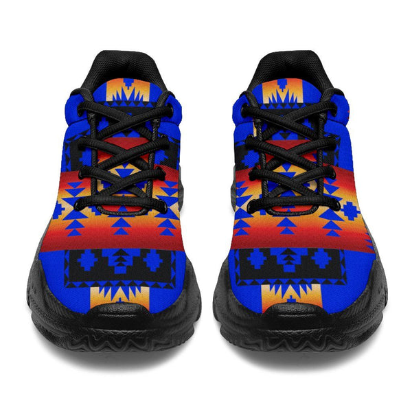 Blue Native Tribes Native American Chunky Sneakers - Image 3