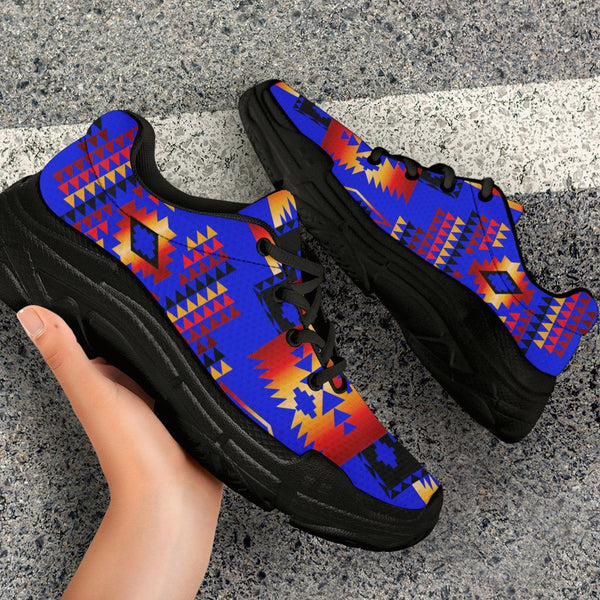 Blue Native Tribes Native American Chunky Sneakers - Image 4