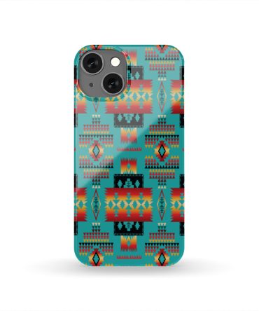 Blue Native Tribes Pattern Native American Phone Case