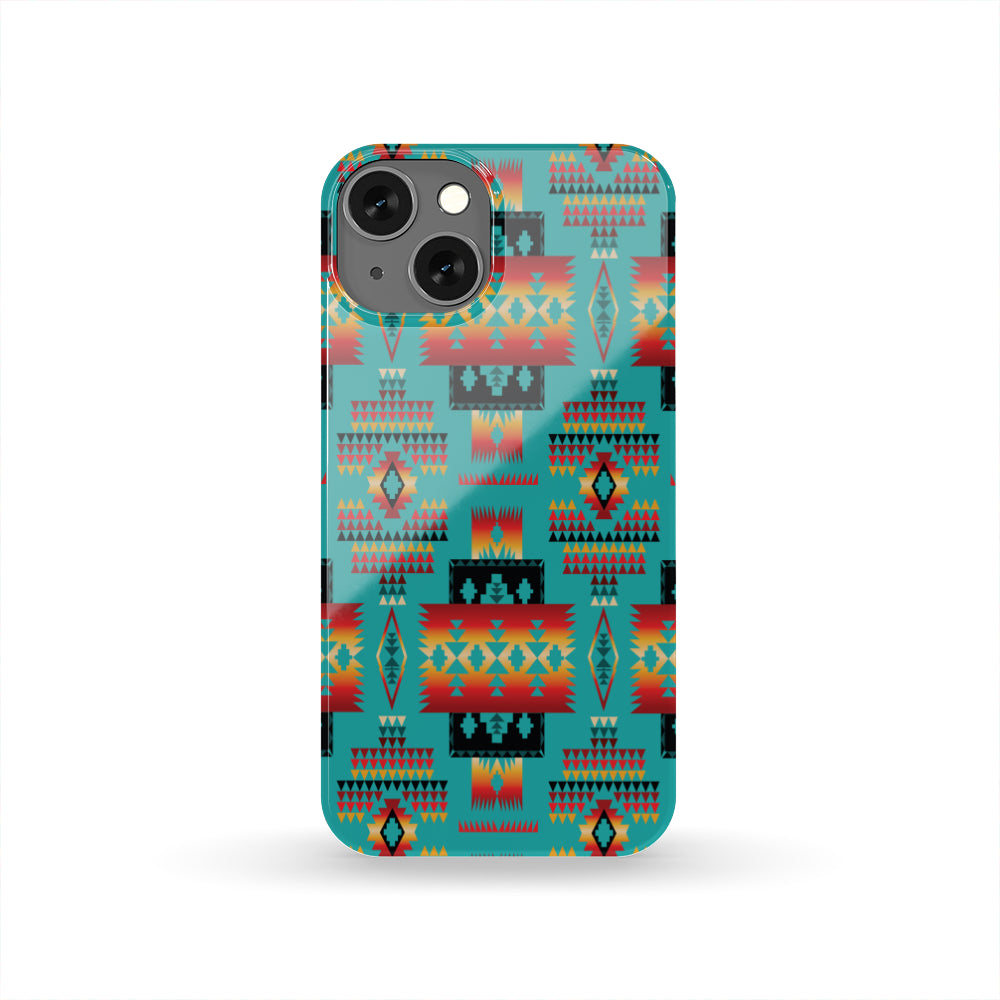 Blue Native Tribes Pattern Native American Phone Case