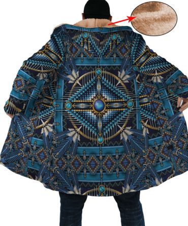 Blue Pattern Native Dream Cloak