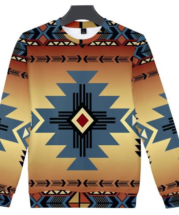 Blue Pearl Pattern 3D Sweatshirt