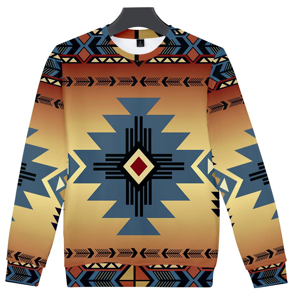 Blue Pearl Pattern 3D Sweatshirt