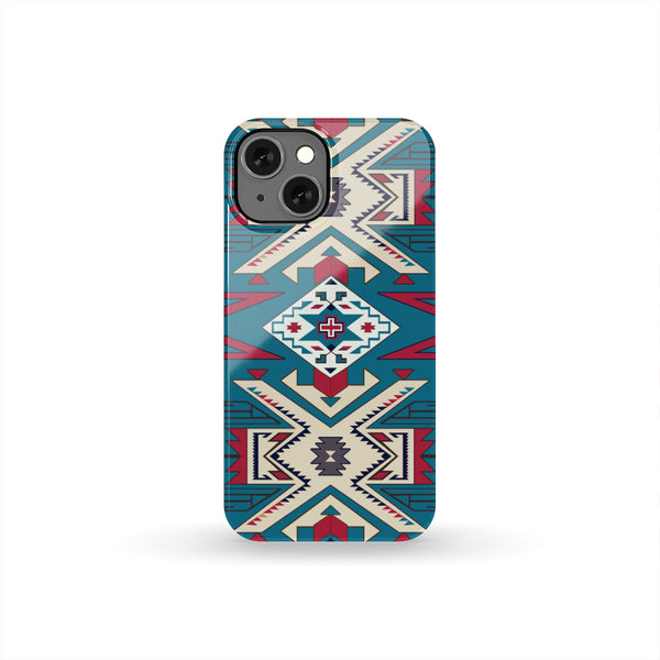 Blue Pink Native Design Native American Phone Case - Image 3