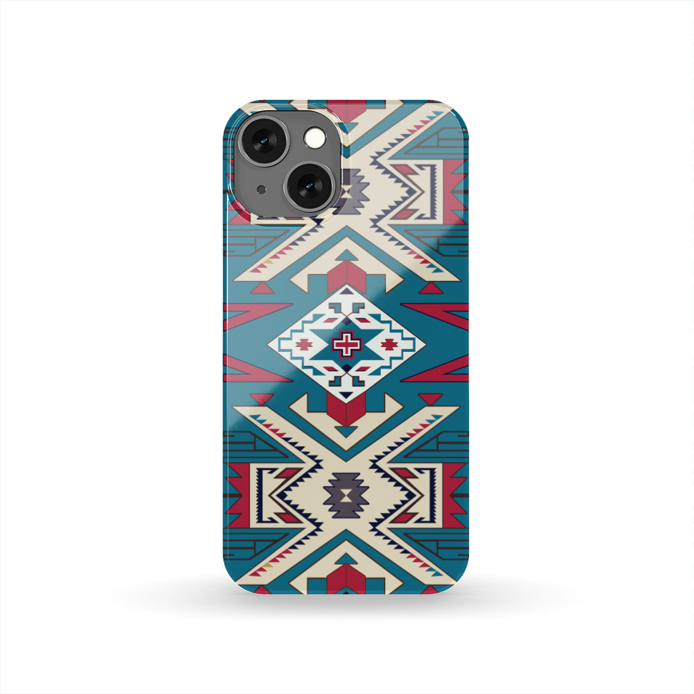 Blue Pink Native Design Native American Phone Case