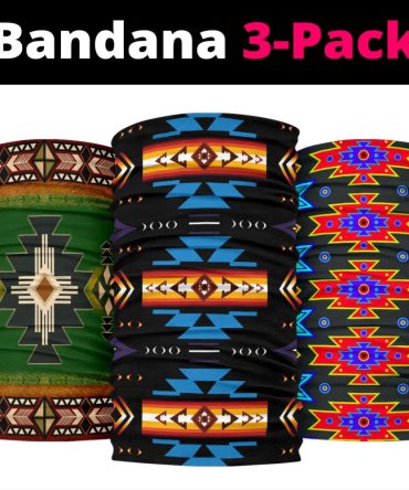 Blue Southwest Symbol Native American Bandana 3-Pack