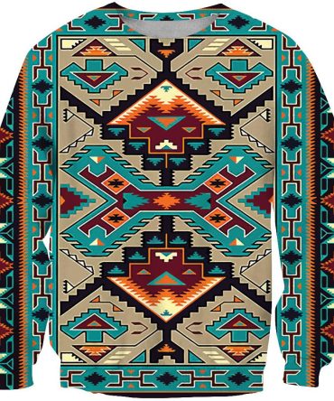 Blue Tribe Design Native American 3D Sweatshirt