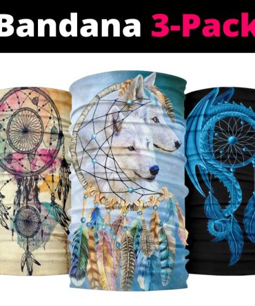 Blue Wolf Bandana 3-Pack