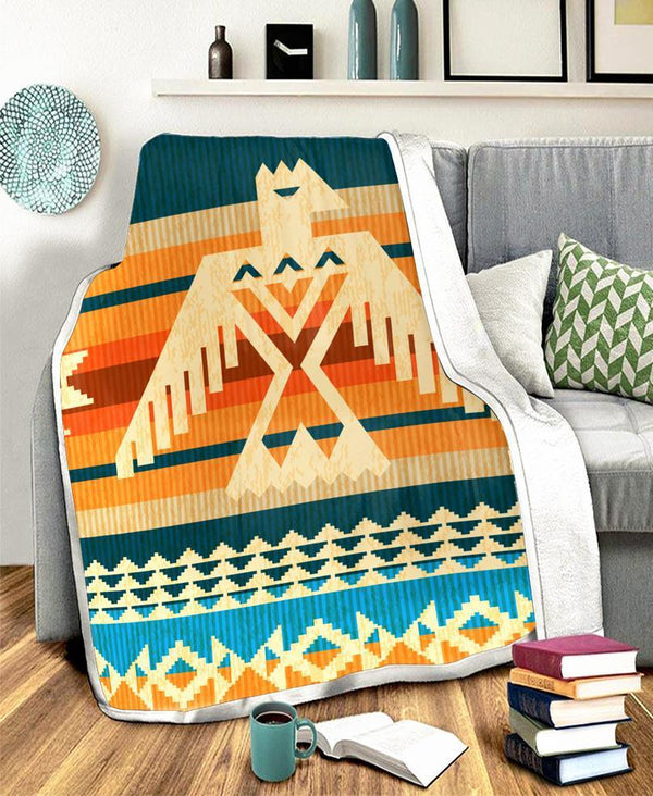 Border Pattern Fleece Blanket - Image 2