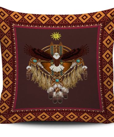 Brown Eagle Native American Pillow Covers