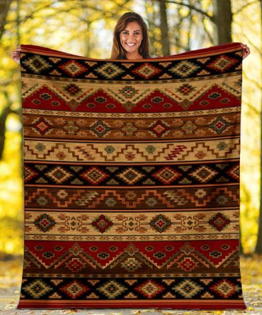 Brown Pattern Fleece Blanket