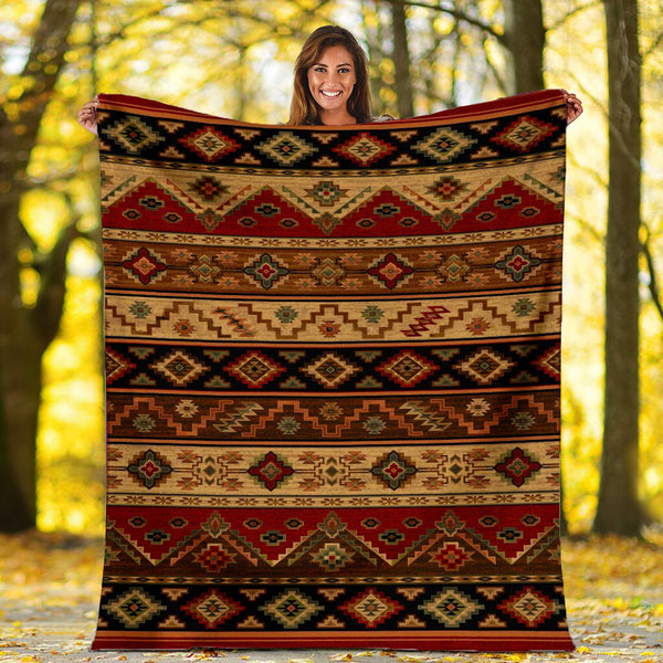 Brown Pattern Fleece Blanket