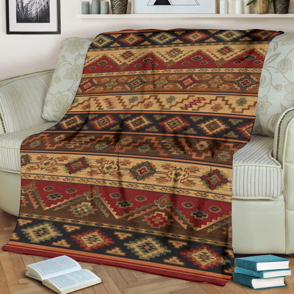 Brown Pattern Fleece Blanket - Image 3
