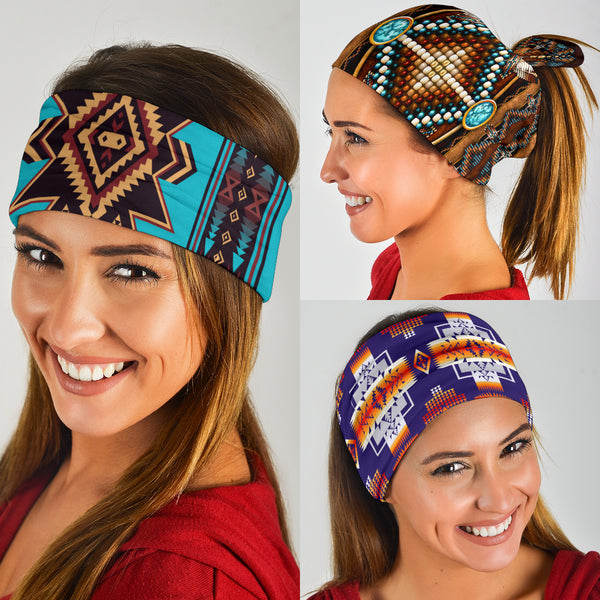 Brown Western Native American Bandana 3-Pack - Image 3