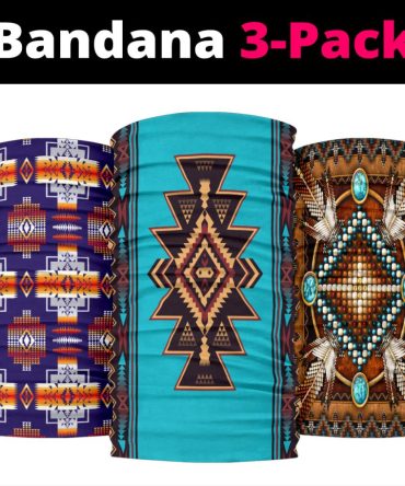 Brown Western Native American Bandana 3-Pack