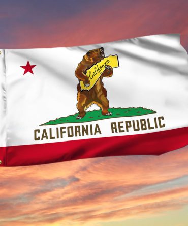 California Republic Grommet Flag California Bear Hug