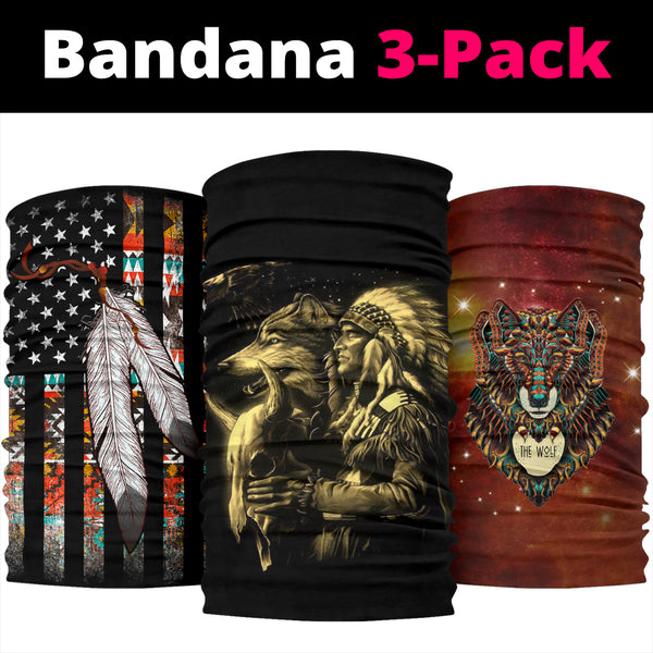 Cherokee Indian Tribe Bandana 3-Pack NEW - Image 2