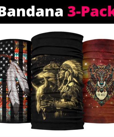 Cherokee Indian Tribe Bandana 3-Pack NEW