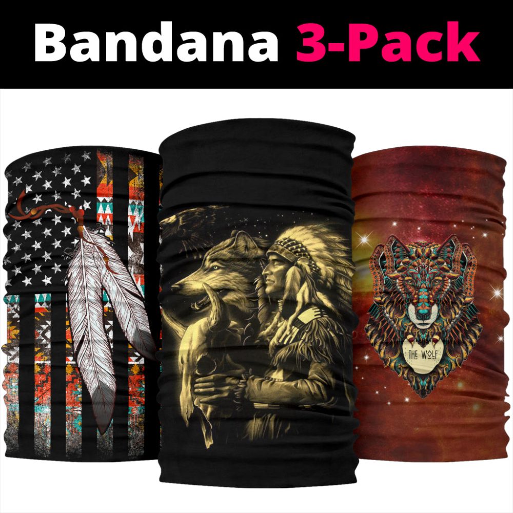 Cherokee Indian Tribe Bandana 3-Pack NEW