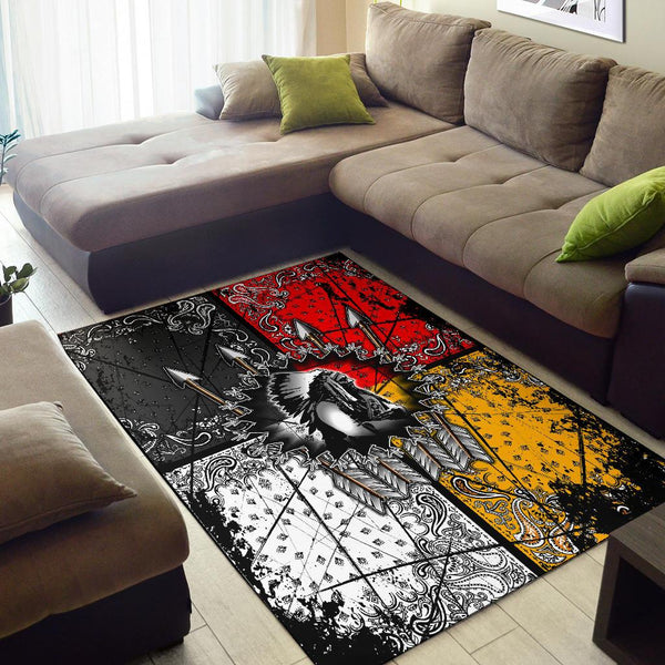 Chief Arrow Native American Design Area Rug - Image 3