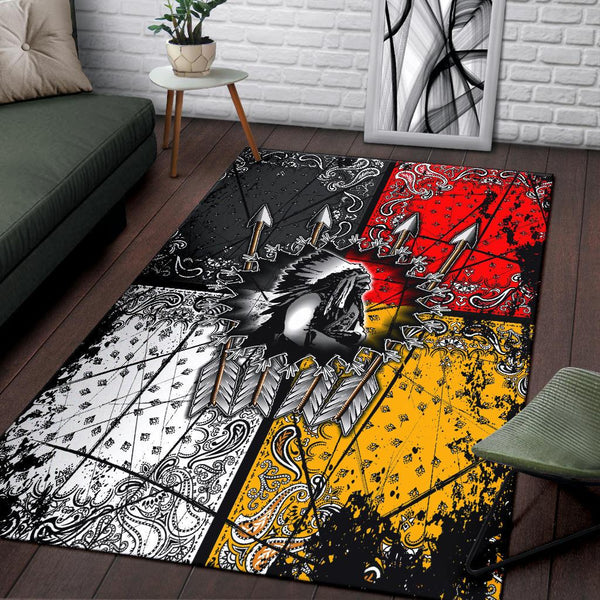 Chief Arrow Native American Design Area Rug - Image 4