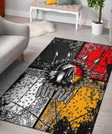 Chief Arrow Native American Design Area Rug