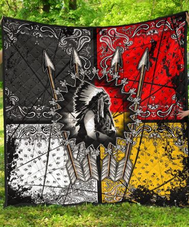 Chief Arrow Native American Premium Quilt