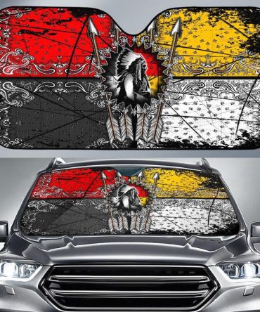 Chief Arrow Native American Pride Auto Sun Shades