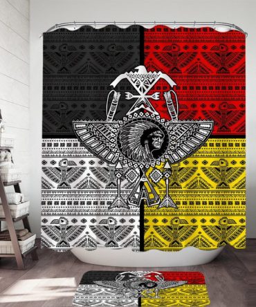 Chief Thunderbird Native American Shower Curtain