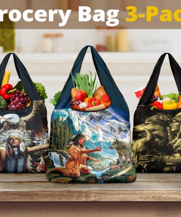 Chief With Wolf Grocery Bags