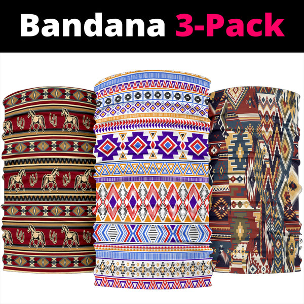 Colorful Fabric Bandana 3-Pack - Image 2