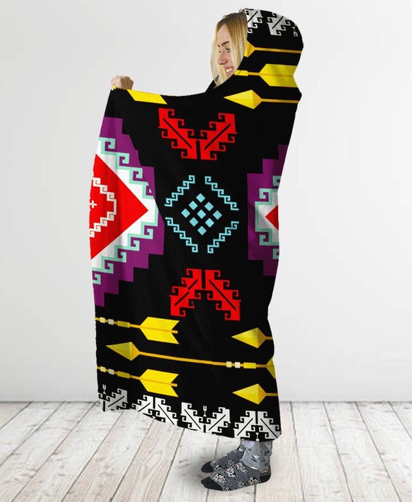 Connecting Pattern Hooded Blanket - Image 3